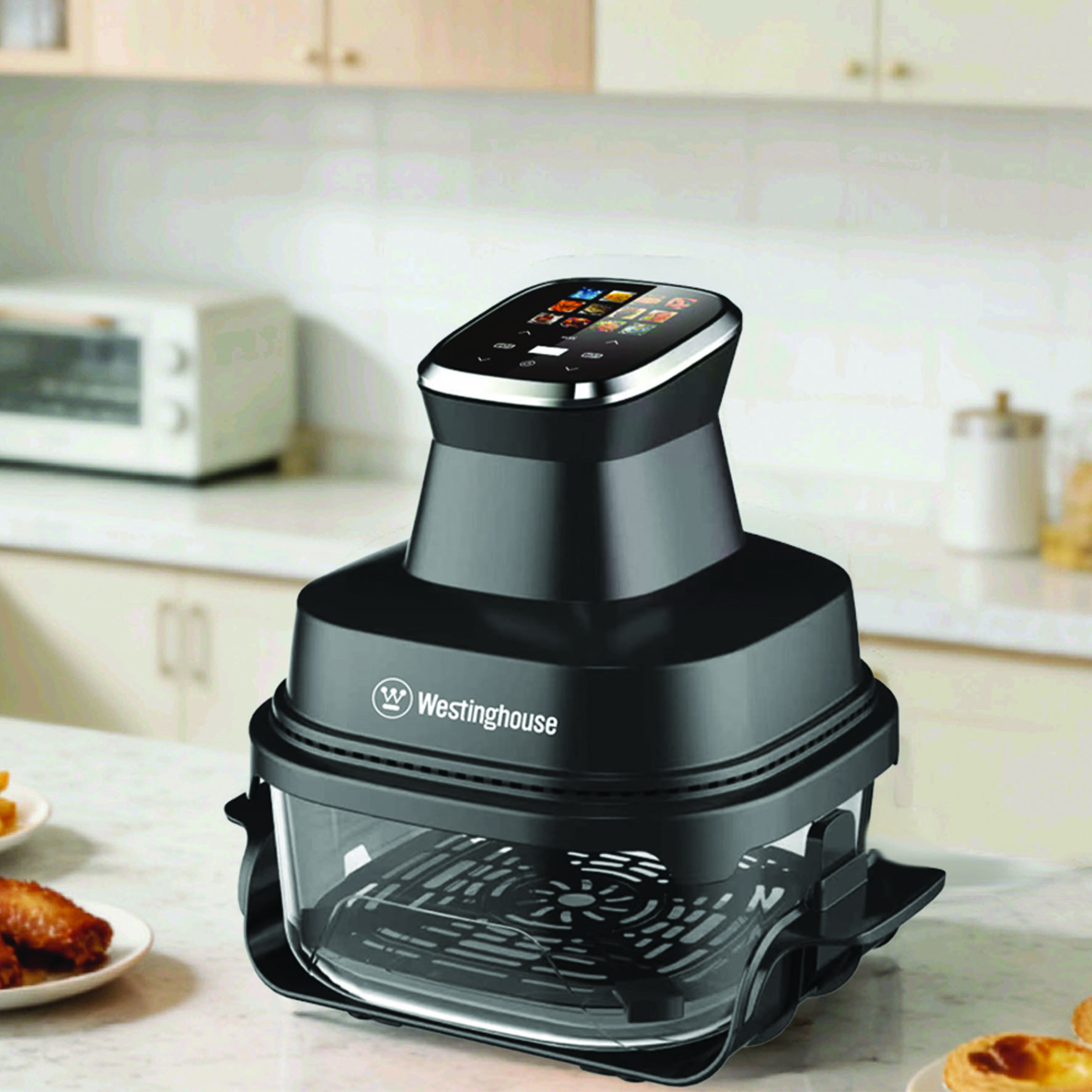 AirFry Crunchi מערכת בישול ניידת מזכוכית ללא שמן מבית Westinghouse דגם WKAFX27D מכירה מוקדמת